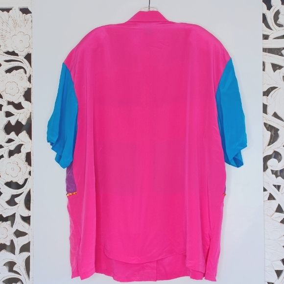Excellent New Condition Light Weight Rodeo Top Neon Colors Plus Size 24w - Picture 3 of 4